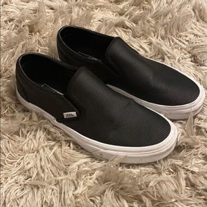 Vans Black Slip-On Sneakers